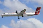 VH-QOY @ YSSY - finals to 16R - by Bill Mallinson