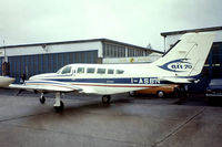 I-ASBN @ EHRD - Cessna 402B [402B-0855] (Soc. Air 70) Rotterdam~PH 12/05/1978. From a slide.