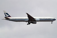 B-KPD @ EGLL - Boeing 777-367ER [36155] (Cathay Pacific Airways) Home~G 07/07/2010. On approach 27L. - by Ray Barber
