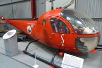 G-AZYB @ X2WX - G-AZYB  marked as OO-SHW  at The Helicopter Museum 26.3.16 - by GTF4J2M