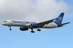 G-FCLE @ EGNT - Boeing 757-28A on finals to runway 25 at Newcastle Airport, September 2006. - by Malcolm Clarke