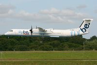 G-JECO @ LFRB - De Havilland Canada DHC-8-402Q Dash 8, On final rwy 25L, Brest-Bretagne Airport (LFRB-BES) - by Yves-Q