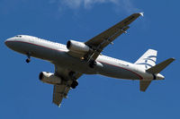 SX-DGB @ EGLL - Airbus A320-232 [4165] (Aegean Airlines) Home~G 11/07/2010. On approach 27R. - by Ray Barber