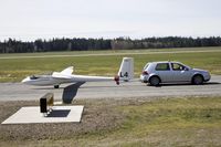 N46LK @ KAWO - LS 4A glider being towed on the east side of KAWO. - by Eric Olsen