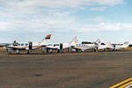 VH-NMP @ YKSC - PA-31-350 Chieftain. Kingscote is said to be the busiest airport in the world for a few minutes each day when the visitors arrive and leave. October 1999. - by Malcolm Clarke