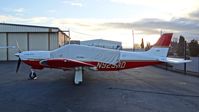 N9290D @ KRHV - San Carlos-based 1977 Piper PA-32R-301 parked next to the Aerial Avionics hangar at Reid Hillview Airport, San Jose, CA. - by Chris Leipelt