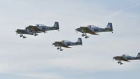 G-VFDS @ EGFH - As Raven 2 in Team Raven during a formation take off from Runway 22. - by Roger Winser