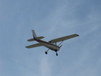 N7181F @ SZP - 1966 Cessna 150F, Continental O-200 100 Hp, takeoff climb Rwy 22 - by Doug Robertson