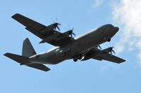 ZH878 @ EGFH - Low pass over Runway 04 by RAF Hercules C.4 aircraft coded 878 of the Brize Norton Transport Wing. - by Roger Winser