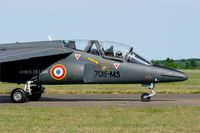 E20 @ LFOT - Dassault-Dornier Alpha Jet E (705-MS), Taxiing to parking area, Tours - St Symphorien Air Base 705 (LFOT-TUF) Open day 2015 - by Yves-Q