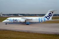 G-JEBD @ EGBB - British Aerospace BAe 146-300 [E3191] (Flybe) Birmingham International~G 20/08/2003 - by Ray Barber