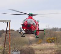 G-WASN @ EGFH - Resident Wales Air Ambulance helicopter (Helimed 57) returning to base. - by Roger Winser