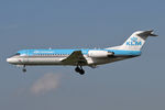 PH-KZD @ EGNT - Fokker 70 (F-28-0070) on approach to 25 at Newcastle Airport, September 2006. - by Malcolm Clarke