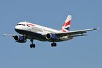 G-EUPS @ EGNT - Airbus A319-131 on approach to Newcastle Airport, June 2006. - by Malcolm Clarke