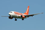 G-EZJX @ EGNT - Boeing 737-73V on approach to Newcastle Airport, September 2006. - by Malcolm Clarke