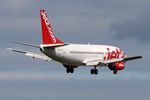TF-ELO @ EGNT - Boeing 737-33A(QC) on approach to Newcastle Airport, September 2006. - by Malcolm Clarke