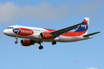 G-SUEW @ EGNT - Airbus A320-214 on approach to Newcastle Airport, September 2006. - by Malcolm Clarke