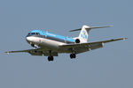 PH-KZD @ EGNT - Fokker 70 on approach to Newcastle Airport, September 2006. - by Malcolm Clarke