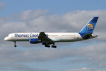 G-FCLA @ EGNT - Boeing 757-28A on approach to Newcastle Airport, September 2006. - by Malcolm Clarke