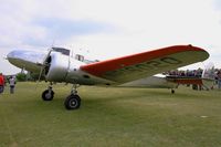 F-AZLL @ LFFQ - Lockheed 12A Electra Junior, Static display, La Ferté-Alais airfield (LFFQ) Airshow 2015 - by Yves-Q