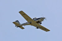 G-BYUZ @ EGVP - Tutor, coded UZ, Royal Air Force Barksten Heath based, currently attached to the Elementary Flying Traing school, seen in the overhead. - by Derek Flewin