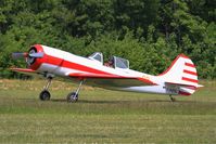 F-AZOL @ LFFQ - Yakovlev YAK-50, Landing rwy 28, La Ferté-Alais airfield (LFFQ) Airshow 2015 - by Yves-Q
