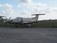 LX-JFS @ EGHH - nice air time Pilatus - at Pilatus centre - by magnaman