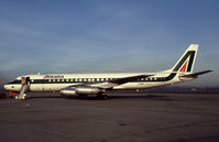 I-DIWY @ LIMF - Alitalia Douglas DC-8 at Turin Caselle Airport, - by Franco Sella