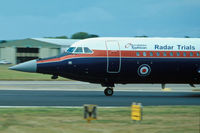 ZE433 @ EGLF - BAC 1-11 One Eleven ZE433 at the 1998 Farnborough Air Show. Used by DRA (now QinetiQ) for in flight testing of the Eurofighter Typhoon's Captor radar
