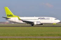 YL-BBY @ EHAM - Air Baltic B733 landing in AMS - by FerryPNL