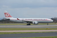 TC-JNC @ EGCC - TC-JNC in retro THY c/s at Manchester 8.4.16 - by GTF4J2M