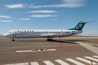 VH-NHG @ YPBO - Fokker 100 of Network Aviation taxiing on to the runway of Paraburdoo airport, Western Australia