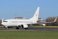 OO-JAL @ EBOS - OO-JAL comes on the runway 26 at Ostend airport. - by Raymond De Clercq