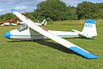 BGA801 @ X5SB - Slingsby T-41 Skylark at The Yorkshire Gliding Club, Sutton Bank, N Yorks, August 2007. - by Malcolm Clarke