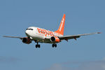 G-EZJS @ EGNT - Boeing 737-73V on approach to Newcastle Airport, September 2006. - by Malcolm Clarke