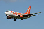 G-EZJP @ EGNT - Boeing 737-73V on approach to Newcastle Airport, September 2006. - by Malcolm Clarke