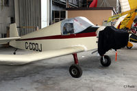 G-CGOJ @ EGPT - Hangared at Perth (Scone) airfield EGPT - by Clive Pattle
