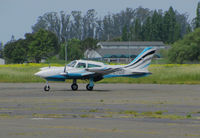 N570E @ O69 - Very Sharp looking 1975 Cessna 310R arriving @ Petaluma Municipal Airport, CA home base - by Steve Nation