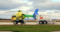 G-SCAA @ EGPT - Parked up on the Scottish Air Ambulance dispersal at Perth (Scone) airfield EGPT providing Helimed cover for the Central Scotland area - by Clive Pattle