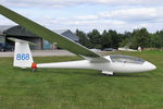 G-CJHU @ X5SB - Rolladen-Schneider LS-8-18 at The Yorkshire Gliding Club, Sutton Bank, North Yorkshire in 2007. - by Malcolm Clarke