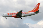 G-EZJH @ EGNT - Boeing 737-73V on approach to Newcastle Airport, April 2008 - by Malcolm Clarke