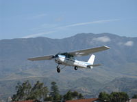 N704JH @ SZP - 1976 Cessna 150M, Continental O-200 100 Hp, takeoff climb Rwy 22 - by Doug Robertson