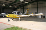 G-BCXB @ X5FB - Morane-Saulnier Rallye 100ST in her hanger at Fishburn Airfield, March 2009. - by Malcolm Clarke