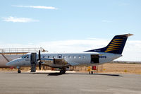 VH-XUC @ YCAR - Skippers Aviation Embraer EMB-120ER Brasilia during a short stop at Carnarvon airport, Western Australia