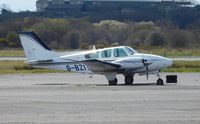 G-BZIT @ EGFH - Visiting Beech Baron operated by Propellerhead Aviation. - by Roger Winser