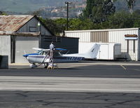 N4784E @ SZP - Locally-based 1978 Cessna 172N Skyhawk gassing up @ Santa Paula Airport, CA - by Steve Nation