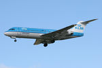 PH-WXD @ EGNT - Fokker 70 on approach to 25 at Newcastle Airport in March 2007. - by Malcolm Clarke