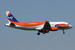 G-FTDF @ EGNT - Airbus A320-231 on approach to 07 at Newcastle Aiport, May 2007. - by Malcolm Clarke