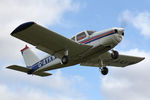 G-AYKW @ X5FB - Piper PA-28-140 Cherokee, Fishburn Airfield, March 2016. - by Malcolm Clarke