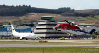G-CHCK @ EGPD - In action at Aberdeen International EGPD - by Clive Pattle